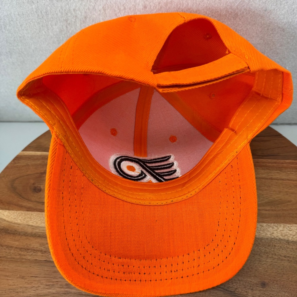 Flyers Hat NHL Hockey Baseball Cap Embroidered Logo Orange One Size - Picture 4 of 5